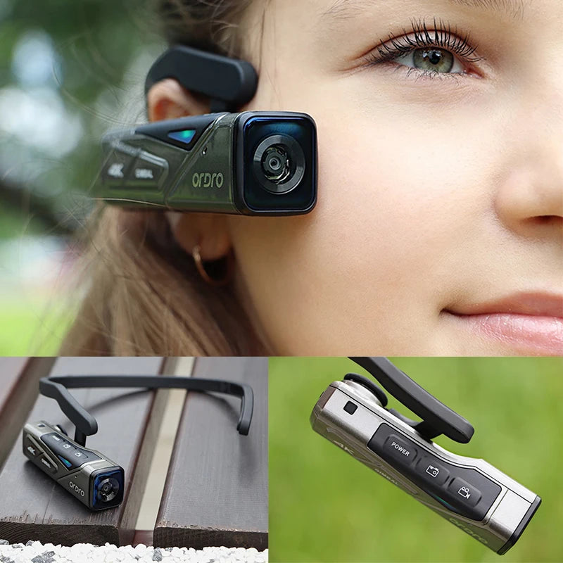 Head Mounted 4K POV Action Camcorder with Remote Control 64GB
