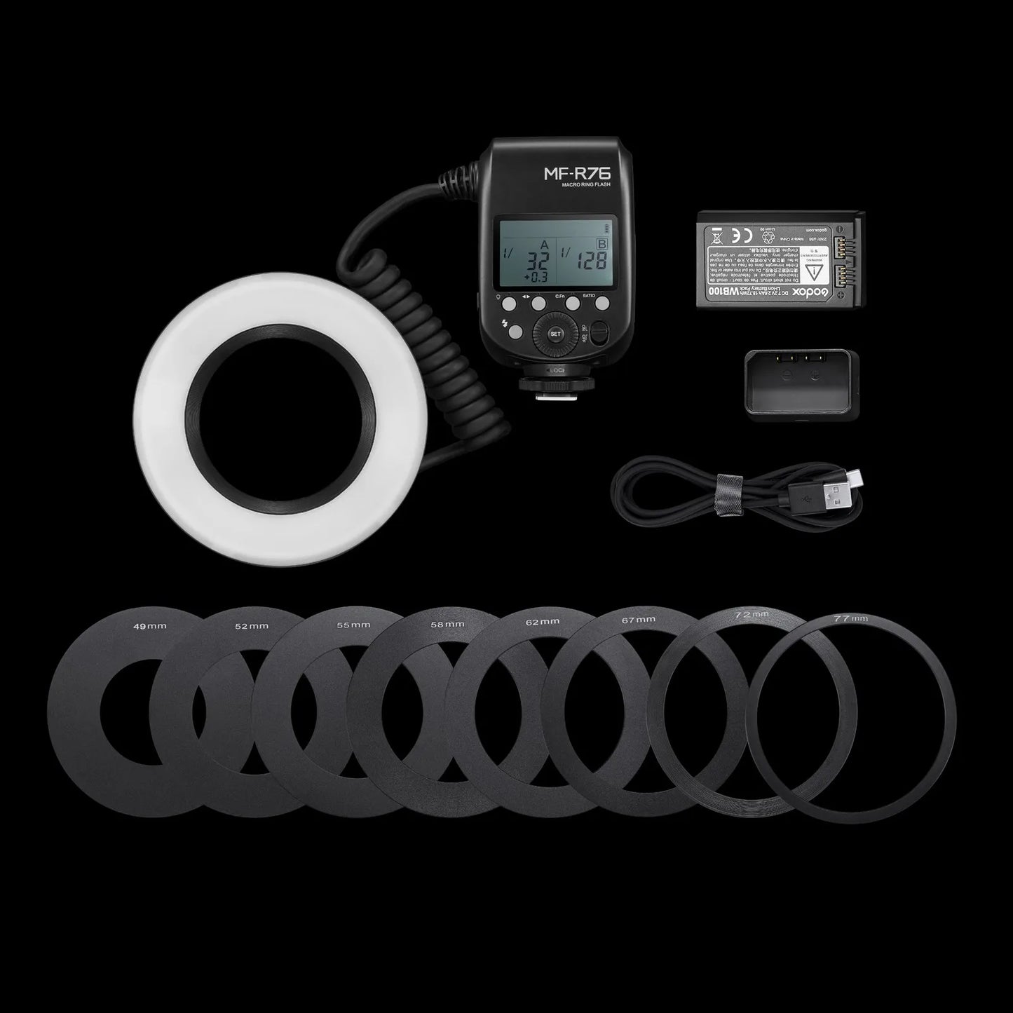 5000K Macro LED Ring Light for DSLR Cameras