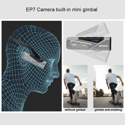4K 60fps Wearable Vlog Camera with 64GB SD Card