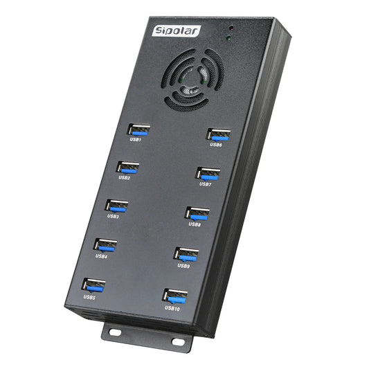 High-Speed 10-Port USB Hub 5Gbps Charger for Devices