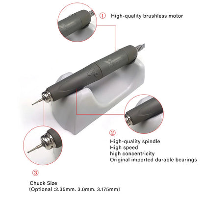 50000RPM Brushless Nail Drill Micromotor 2.35mm