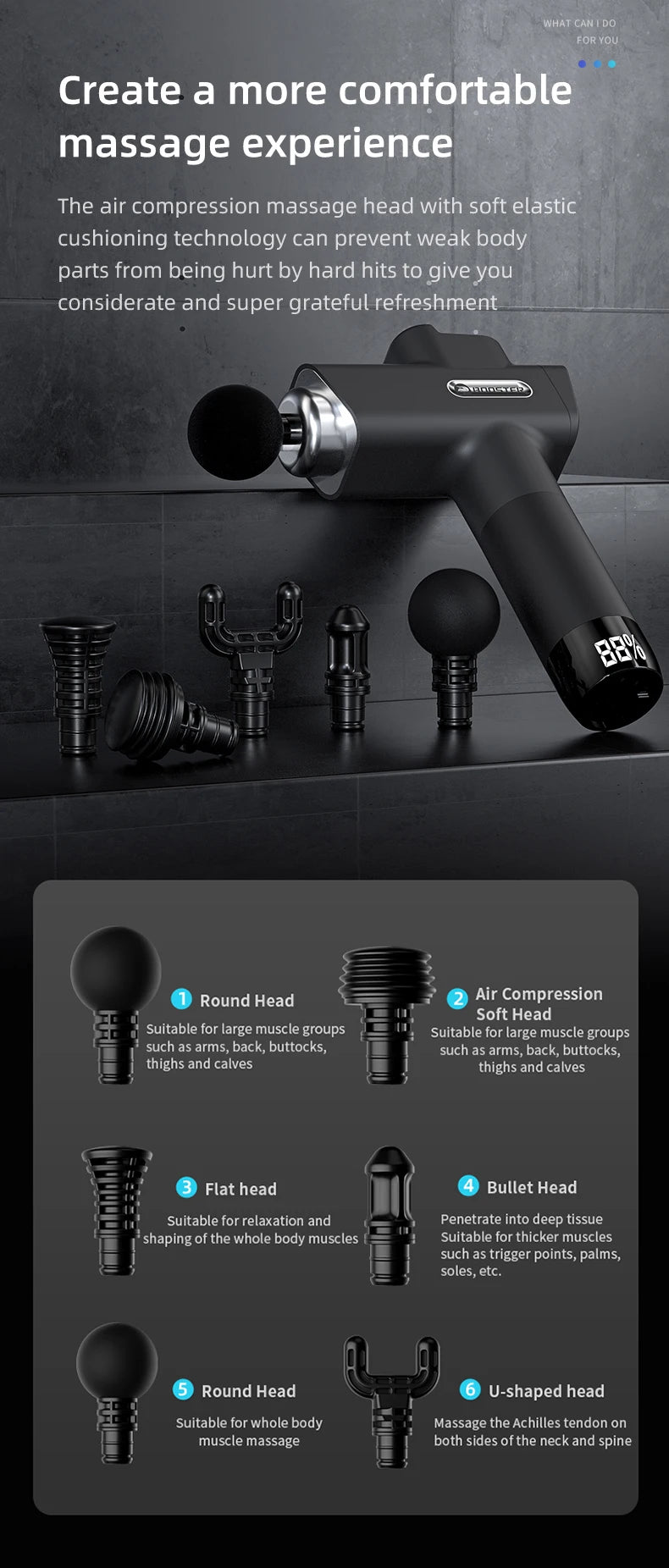 Portable Deep Tissue Percussion Massage Gun