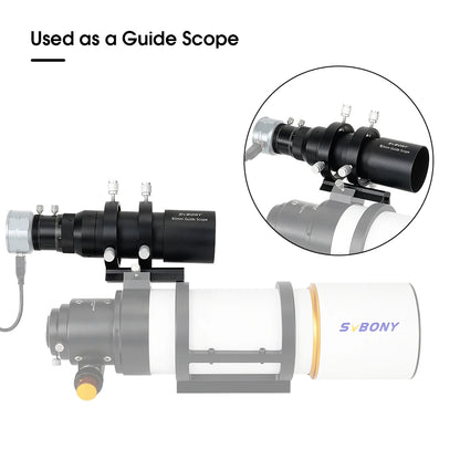 50mm/190mm Compact Guide Scope with Helical Focuser
