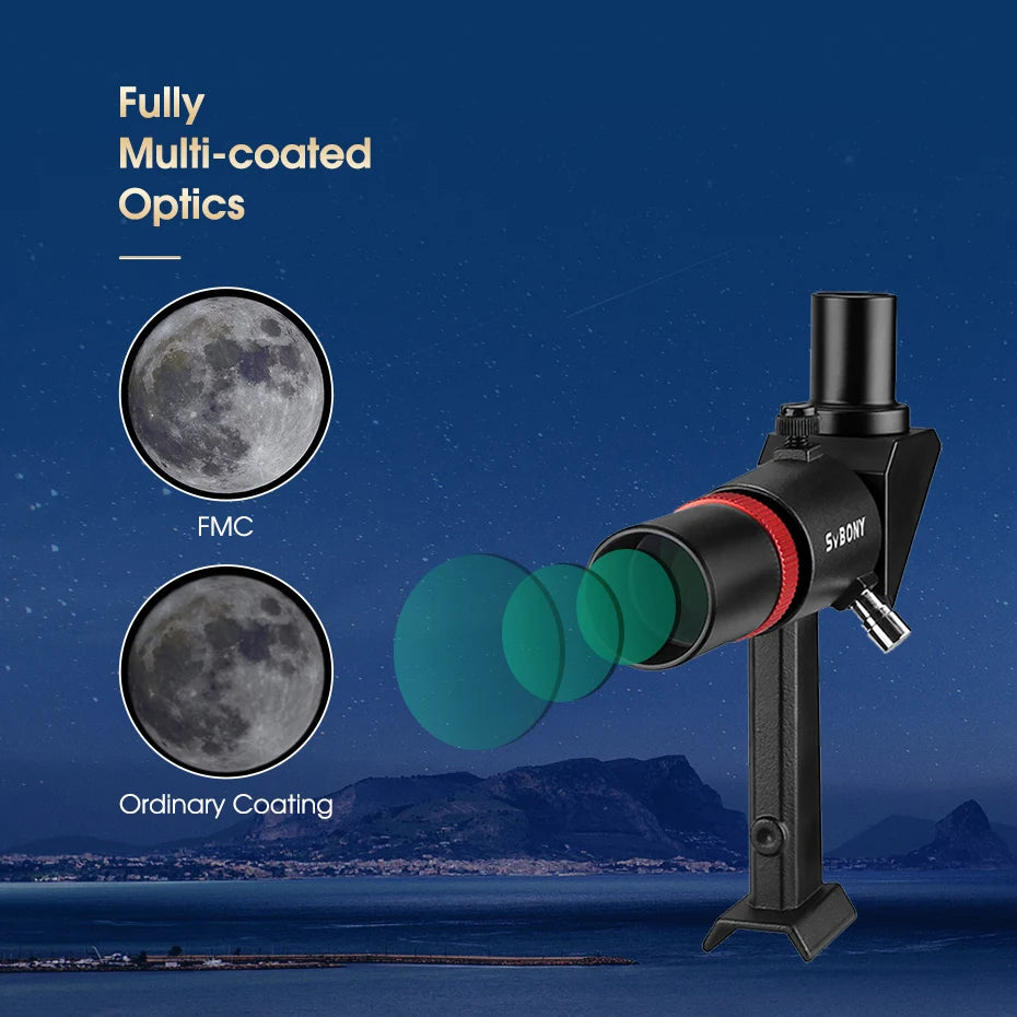 Correct-Image 6x30 Telescope Viewfinder for Astronomy