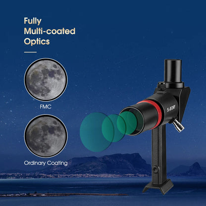 Correct-Image 6x30 Telescope Viewfinder for Astronomy