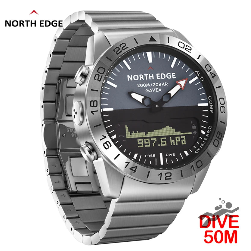 Heavy Duty Digital Dive Watch Compass Altimeter Barometer