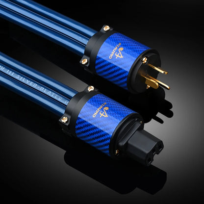 2m Silver-Plated HIFI Power Cable for Audio