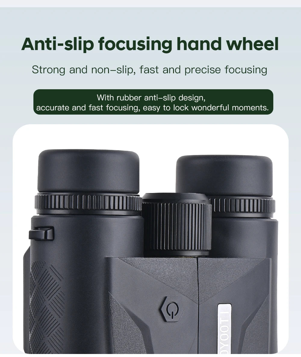 10x42 Hunting Binoculars 1500m Range Waterproof Khaki