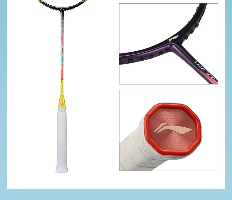 Carbon Fibre Badminton Racket Pre-Strung High Power Performance