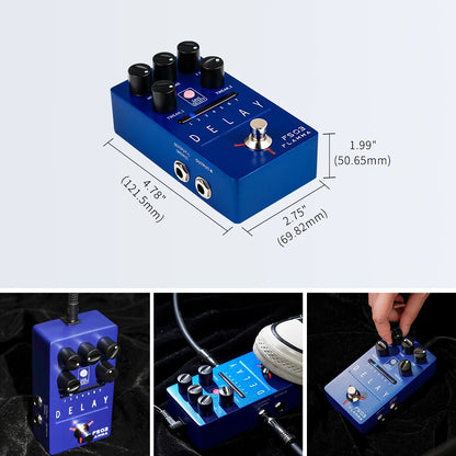 Guitar Delay Pedal FS03 with Looper and Tap Tempo