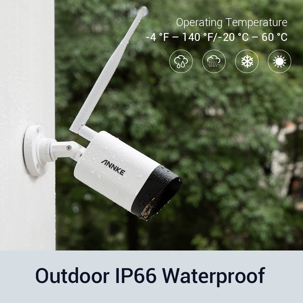 4-Camera Wireless CCTV System with Audio Recording