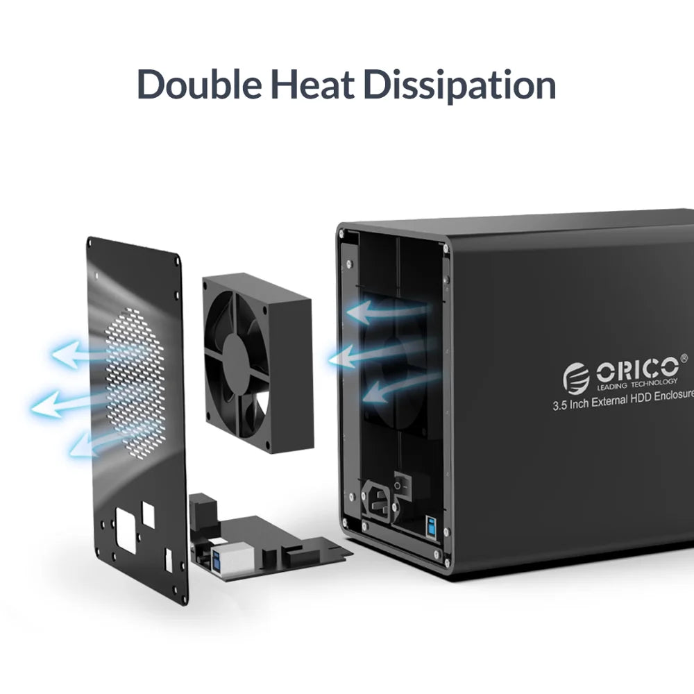 Dual Bay SATA to USB3 HDD Dock for Quick Data Access