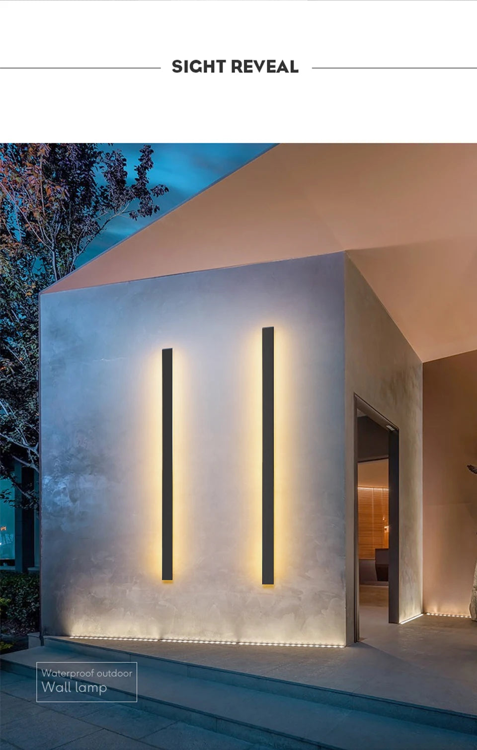 IP67 LED Linear Wall Lamp 180x5cm Warm White