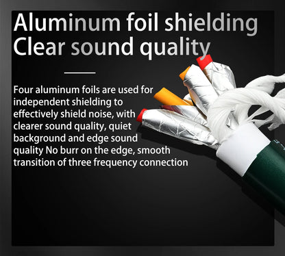 1.5m HiFi OCC Speaker Cable Y Plug to Y Connector