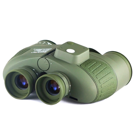Military 10x50 Binoculars Black Rangefinder Compass Telescope