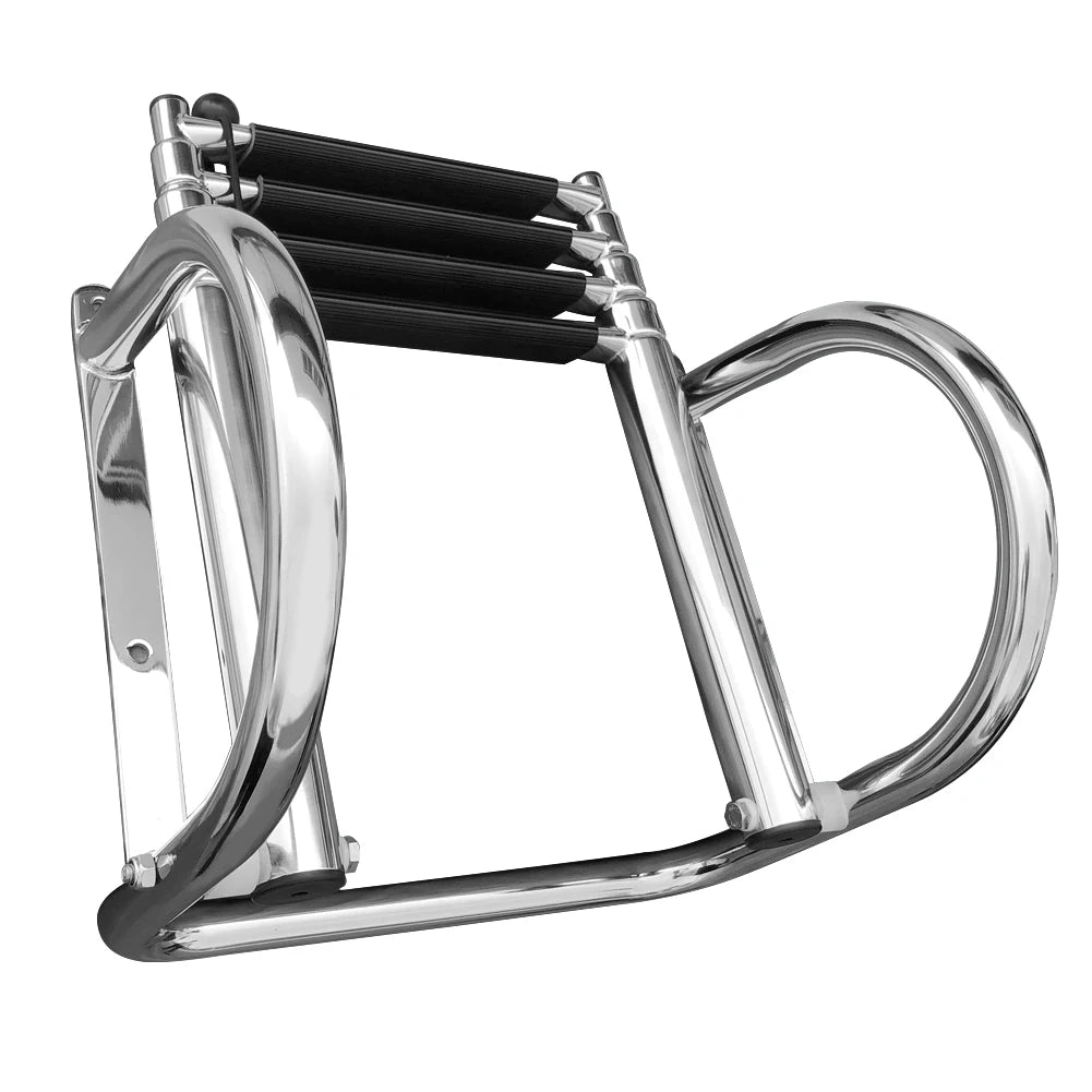 Heavy Duty 4 Step Telescoping Ladder for Boats and Swimmers