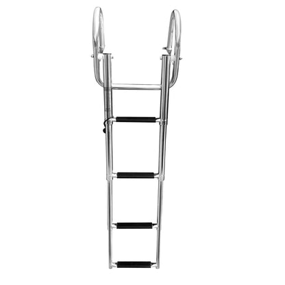 Heavy Duty 4 Step Telescoping Ladder for Boats and Swimmers