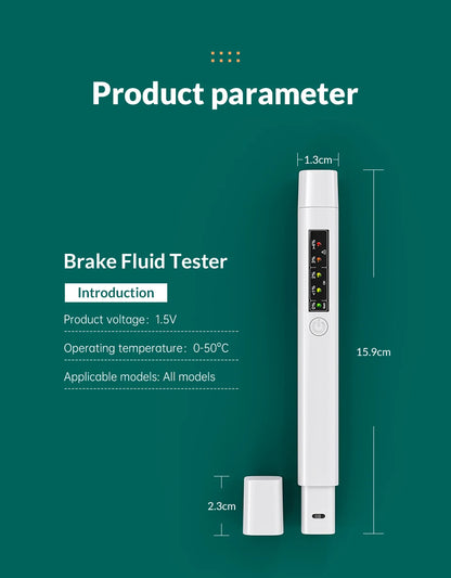 Digital Brake Fluid Tester Pen with LED Indicator