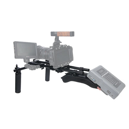 Universal Camera Shoulder Rig with 15mm Rail System