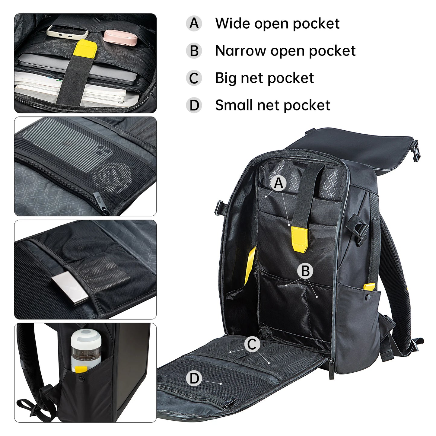 Portable Travel Laptop Bag with Custom LED Pixel Display