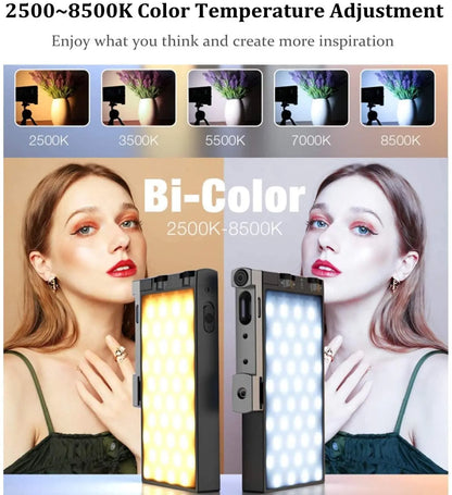 Dimmable Full Color LED Photography Light Kit 2