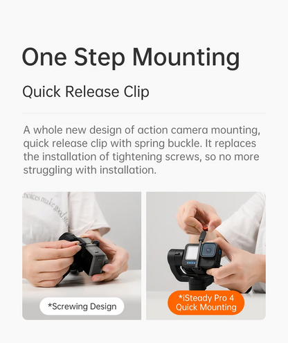 Waterproof 3-Axis Camera Gimbal for Smooth Action Video Shooting