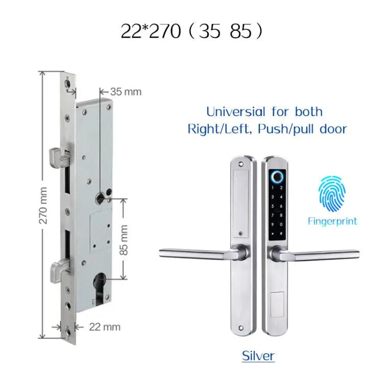 3585 Sliding S Smart Fingerprint Lock with RFID Access