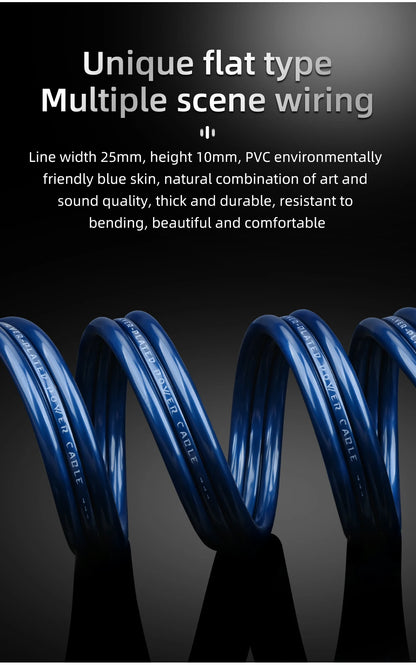 3m Premium Silver-Plated HIFI Power Cord
