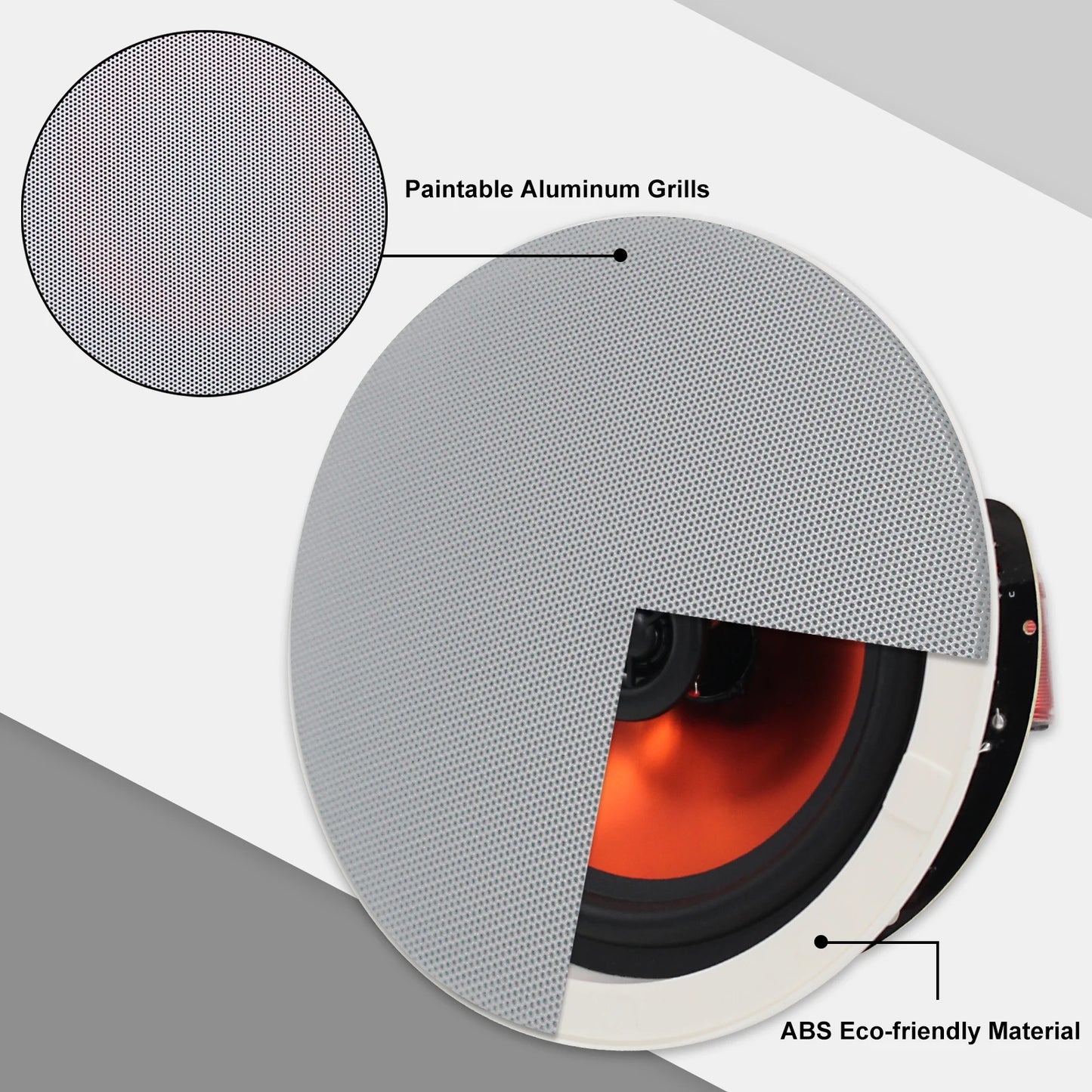6.5” 4-Pack Ceiling Speakers 600W Home Audio