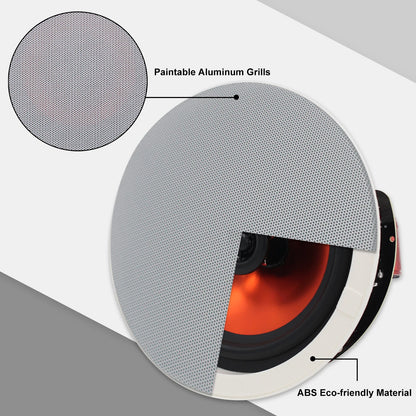 6.5” 4-Pack Ceiling Speakers 600W Home Audio