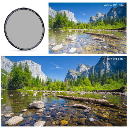 67mm UV CPL Camera Filter Kit with Lens Cap