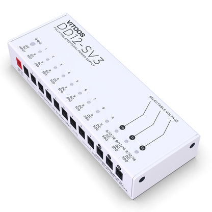 Fully Isolated 12-Output Pedal Power Supply with Noise Reduction
