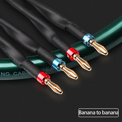 1.5m Premium Audio Cable Banana to Banana Pair
