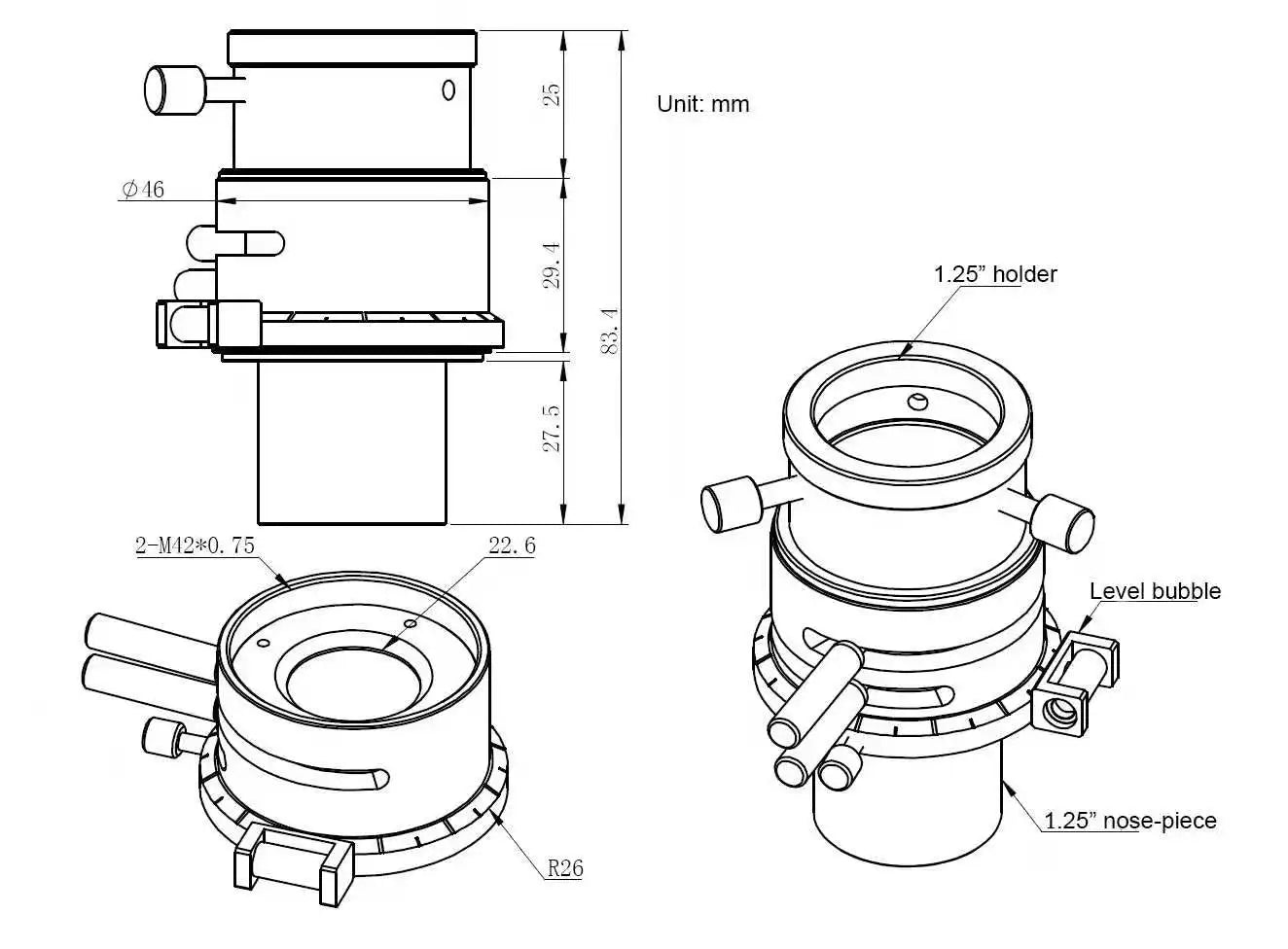 Telescope Atmospheric Dispersion Corrector for Astrophotography