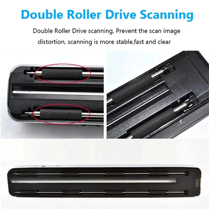 Black Portable WiFi A4 Document Scanner 1050DPI