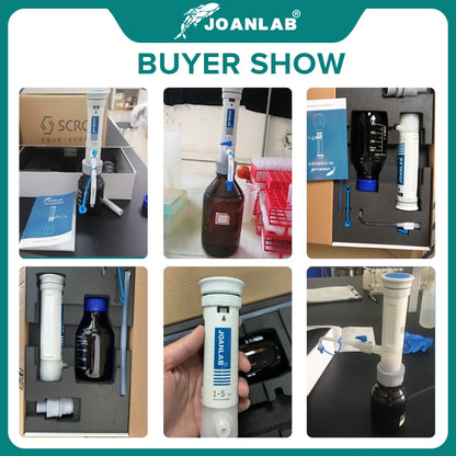 Adjustable 10–60ml Lab Bottle Top Dispenser