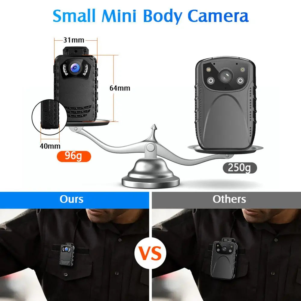 Body Camera with IR Night Vision Video Recording
