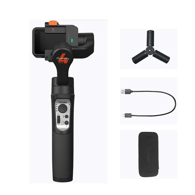 Portable 3-Axis Gimbal Stabilizer for GoPro Action Cameras
