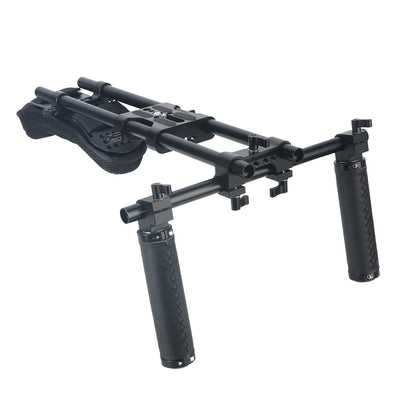 Universal Camera Shoulder Rig with 15mm Rail System