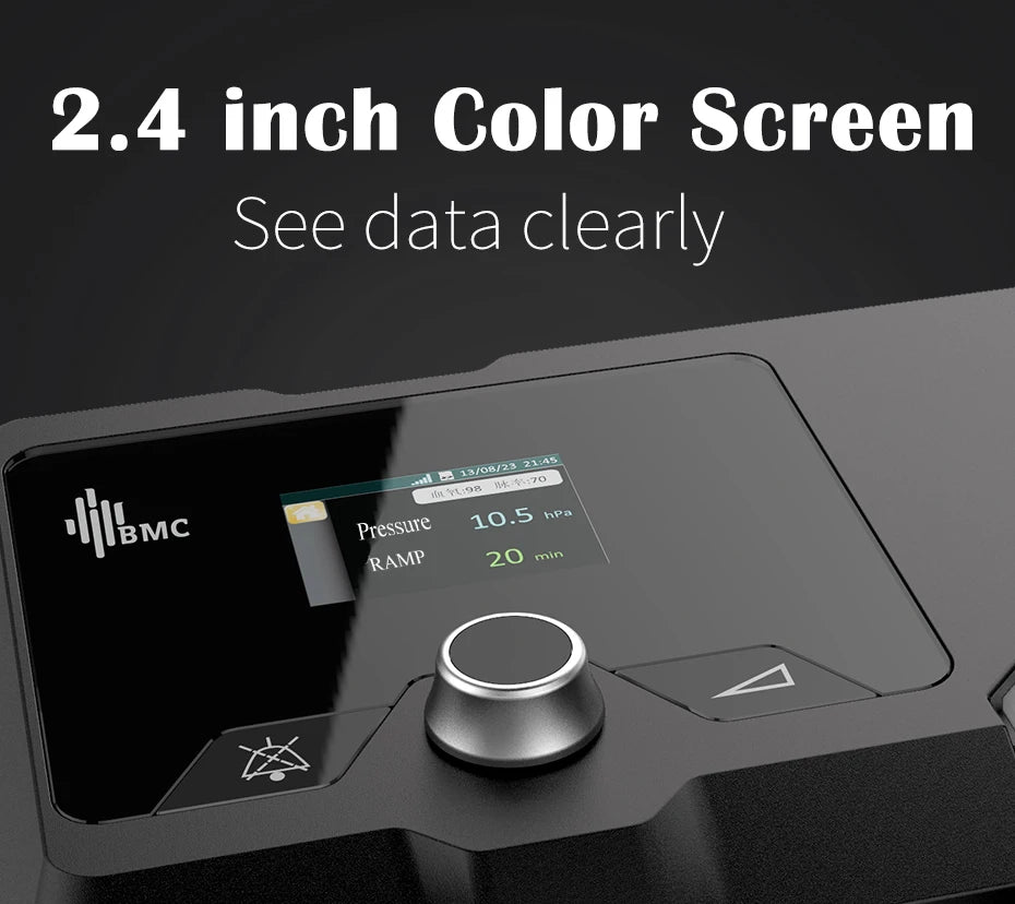 Compact Auto CPAP Machine with Small Nasal Mask & Humidifier