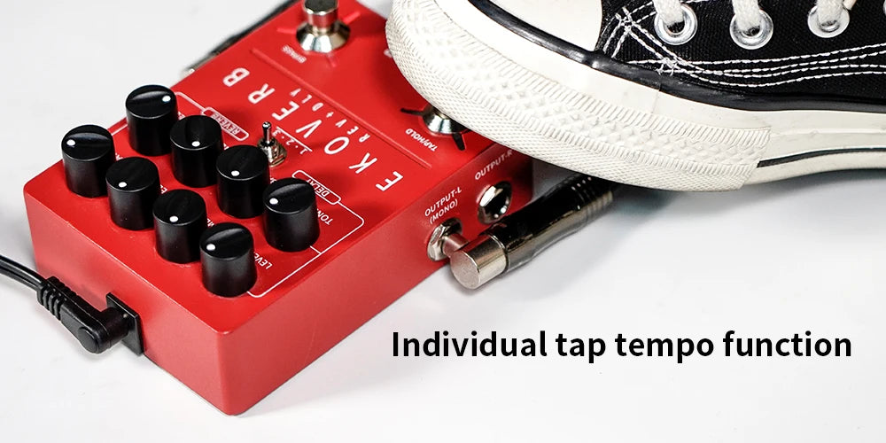 Dual Reverb Delay Pedal with Freeze and Trail Function