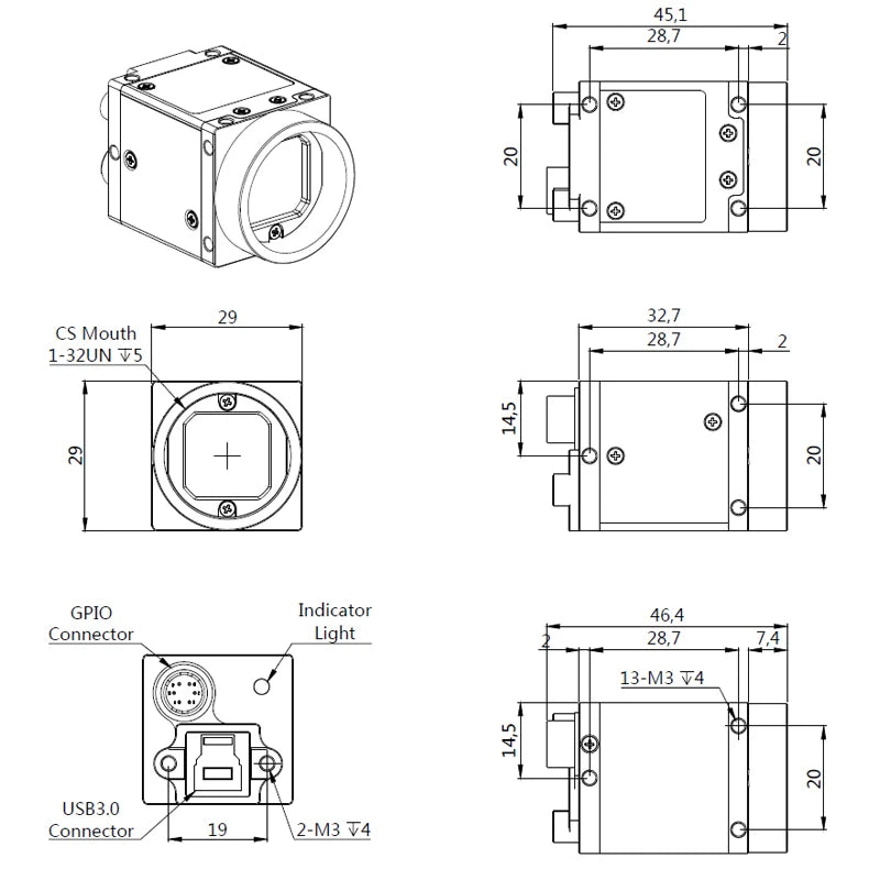 6.3MP Monochrome Industrial Imaging Camera