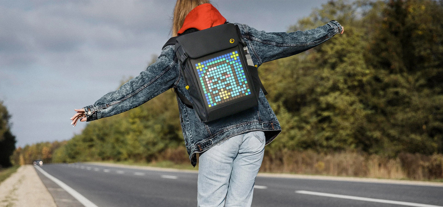 Portable Travel Laptop Bag with Custom LED Pixel Display