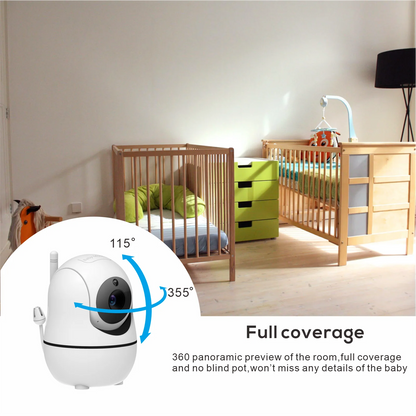 5 Inch Video Baby Monitor with 4X Zoom and Lullabies