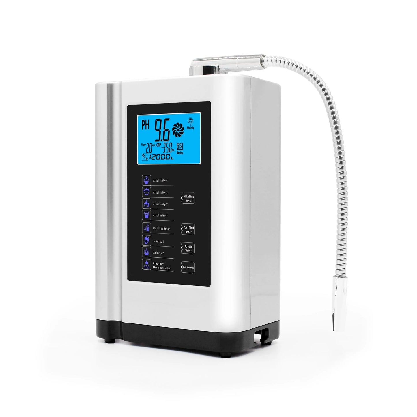 White Alkaline Water Ionizer Hydrogen Generator for Home