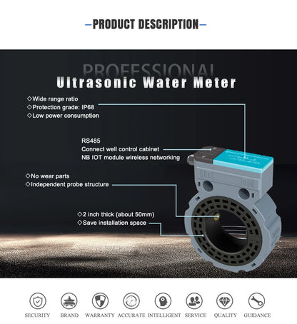DN150 Ultrasonic Water Flow Meter for Irrigation