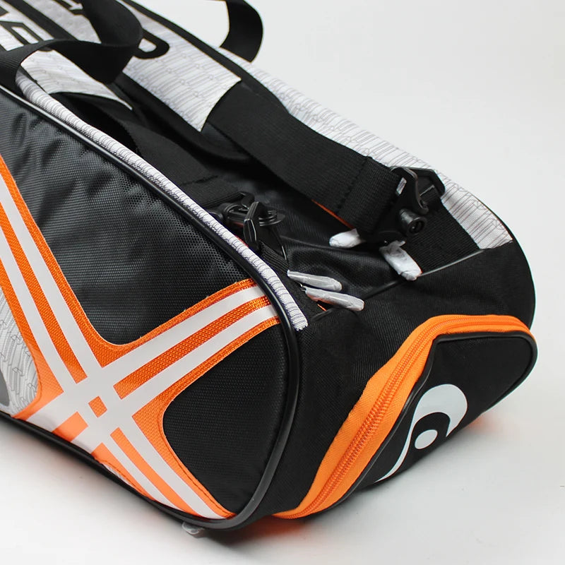 Large Tennis Racket Bag 6–9 Rackets with Shoe Compartment