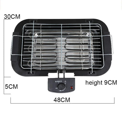Portable 1300W Electric Table Grill for BBQ Camping
