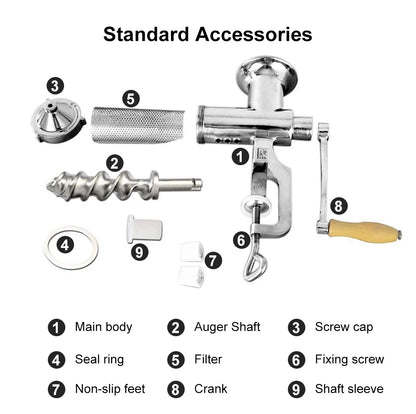 Manual Stainless Steel Wheatgrass and Citrus Juicer