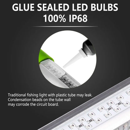 Portable 300W Submersible Green LED Fishing Light with 10m Cable